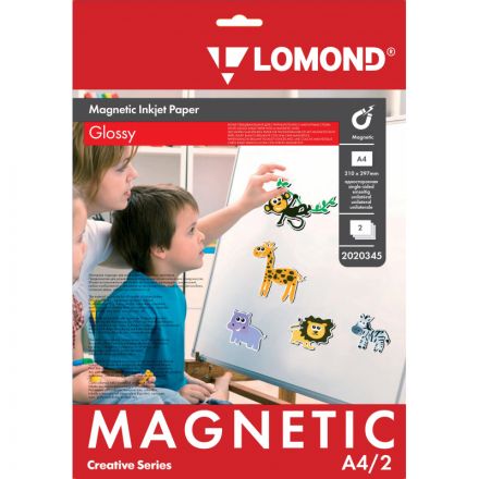 Фотобумага с магнитным слоем LOMOND Magnetic глянцевая A4, 2л (2020345) Фотобумага с магнитным слоем LOMOND Magnetic глянцевая A4, 2л (2020345)
