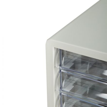 Бокс с выдвижными лотками Deli E9775, 5 выдвижн лотков серый Бокс с выдвижными лотками Deli E9775, 5 выдвижн лотков серый