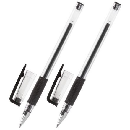 Ручки гелевые "ДЛЯ ЕГЭ" с грипом, ЧЕРНЫЕ, НАБОР 2 штуки, BRAUBERG, узел 0,7 мм, линия письма 0,4 мм, блистер, 142708 Ручки гелевые "ДЛЯ ЕГЭ" с грипом, ЧЕРНЫЕ, НАБОР 2 штуки, BRAUBERG, узел 0,7 мм, линия письма 0,4 мм, блистер, 142708