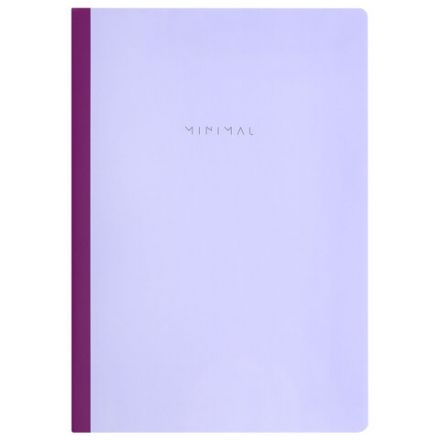 Тетрадь А4 96 л. BRAUBERG, на сшивке с корешком, клетка, обложка картон, "Minimal Pastel", 405282