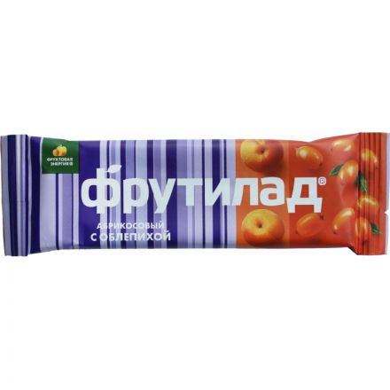 Батончик Фрутилад фруктовый с облепихой, 30гx24шт/уп