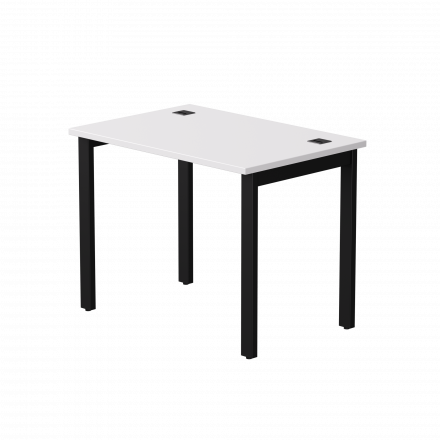 Стол прямой Everprof EVO на металлокаркасе 980х670х755 мм Белый/Черный