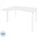 Стол ONIX-П левый П на металлокаркасе O.MP-SA-3L белый бриллиант/белый Стол ONIX-П левый П на металлокаркасе O.MP-SA-3L белый бриллиант/белый