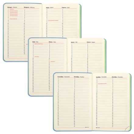 Ежедневник недатированный МАЛЫЙ 100х150 мм А6 BRAUBERG "Metropolis Mix", под кожу, 136 л., голубой, 113307