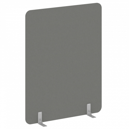 R-line Перегородки на металлических опорах на фетровых подпятниках DP.F-140-180 Металлик/Серый металл 1400*18*1800