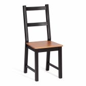 Стул Соната / Sonata chair массив сосны, 41х50х95 см, антик/чёрный