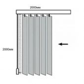 Жалюзи VD_0MX Вертикальные тканевые ЛАЙН 200x200 светло-бежевый Жалюзи VD_0MX Вертикальные тканевые ЛАЙН 200x200 светло-бежевый