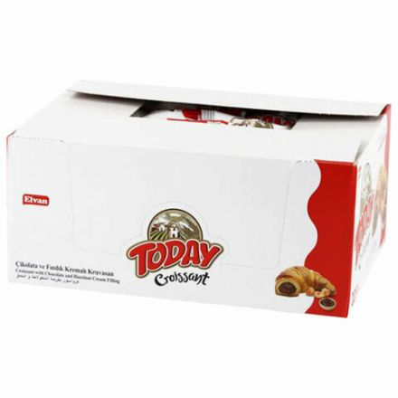 Круассан TODAY с шоколадной начинкой, ТУРЦИЯ, 20 шт. по 40 г, в шоу-боксе, 1378т