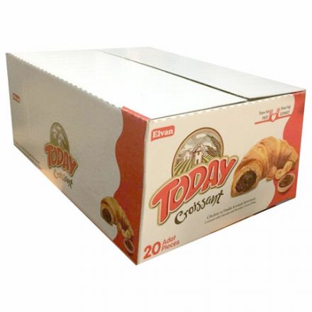 Круассан TODAY с шоколадной начинкой, ТУРЦИЯ, 20 шт. по 40 г, в шоу-боксе, 1378т