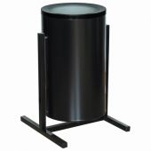 Урна металлическая уличная, 485х300х350 мм, 25 л, цвет черный, УРТ-25 Урна металлическая уличная, 485х300х350 мм, 25 л, цвет черный, УРТ-25