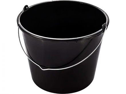 Ведро 16л. строительное, круглое, с ручкой металл цв. чёрный