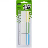 Клейкие закладки Attache Selection пластиковые 3 цвета по 10 листов 37x50 мм на линейке