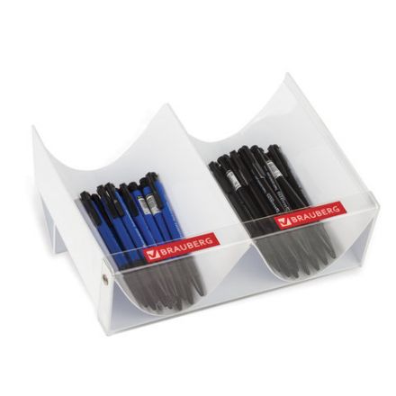 Желоб навесной/настольный для ручек и карандашей BRAUBERG, 2 отделения, 19х25 см, белый, 504261 Желоб навесной/настольный для ручек и карандашей BRAUBERG, 2 отделения, 19х25 см, белый, 504261