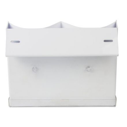 Желоб навесной/настольный для ручек и карандашей BRAUBERG, 2 отделения, 19х25 см, белый, 504261 Желоб навесной/настольный для ручек и карандашей BRAUBERG, 2 отделения, 19х25 см, белый, 504261