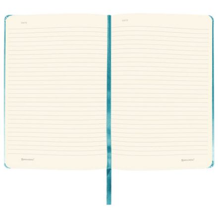 Блокнот А5 (148х218 мм), BRAUBERG ULTRA, балакрон, 80 г/м2, комбинированный блок, 100 л., бирюза, 113071