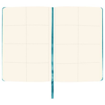 Блокнот А5 (148х218 мм), BRAUBERG ULTRA, балакрон, 80 г/м2, комбинированный блок, 100 л., бирюза, 113071
