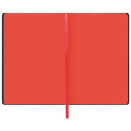 Блокнот А5 (148x218 мм), BRAUBERG "Metropolis Mix", под кожу, 80 л., в точку, черный, 113314