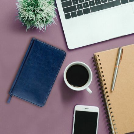 Еженедельник недатированный МАЛЫЙ ФОРМАТ 95х155 мм А6 BRAUBERG "Imperial" под кожу, 64 л., темно-синий, 126186