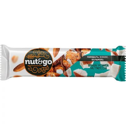 Батончик миндальный NUT N GO с кокосом 18 шт/уп