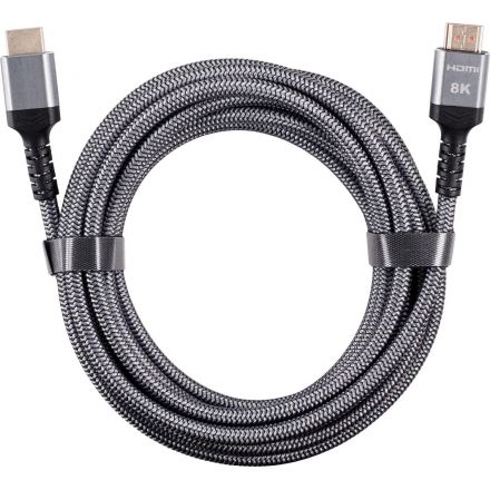 Кабель HDMI 19M/M,ver. 2.1 8KX60Hz (Econom) оплетка 5m iOpen <ACG859A-5.0