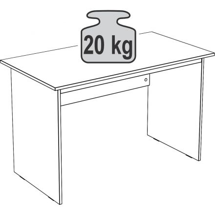 Стол компьютерный  ШС_Стол письменный Кастор 120х65 белый