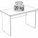 Стол компьютерный  ШС_Стол письменный Кастор 120х65 белый