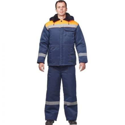 Куртка рабочая зимняя муж з32-КУ син/оранж смес 64-66/170-176 (Арсенал-СП)