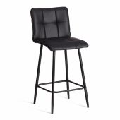 Полубарный стул  Bari/Бари экокожа , черный, 42х55х99 см