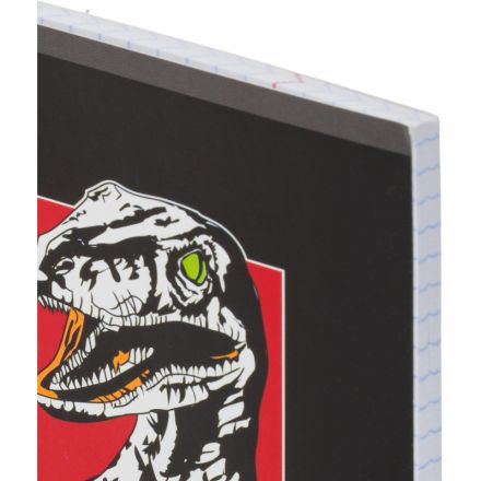 Тетрадь общая А5 48л №1School Dinosaurs,клет,скреп, ВД-лак