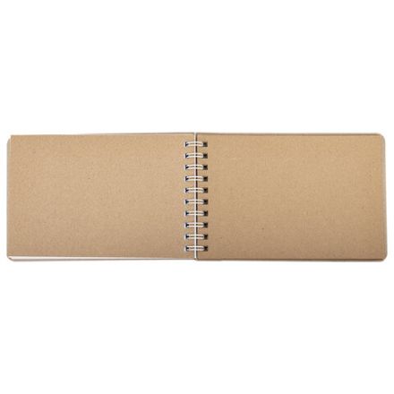 Скетчбук, белая бумага 120 г/м2 + крафт 80 г/м2 142х212 мм, 60 + 20 л., гребень, BRAUBERG ART DEBUT, 112981