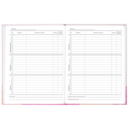 Дневник 5-11 класс 48 л., твердый, BRAUBERG, глянцевая ламинация, с подсказом, "Летний", 106631