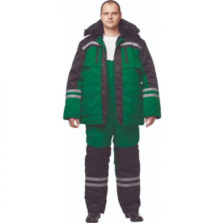 Костюм рабочий зимний муж з03-КПК зел/черн (р.64-66) 194-200 Костюм рабочий зимний муж з03-КПК зел/черн (р.64-66) 194-200