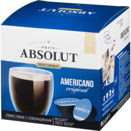 Кофе в капсулах Absolut Drive Americano Original (DG), 16кап/уп