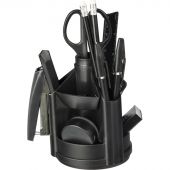 Настольный набор Attache Экономи черный 14 предметов вращающийся