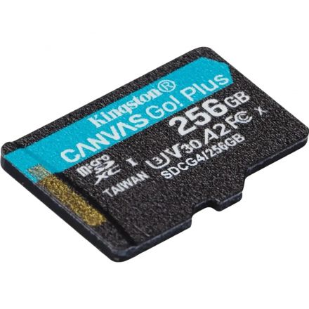 Карта памяти microSDXC Kingston 256G Go Plus G4 200R V30 адапт. SDCG4/256GB