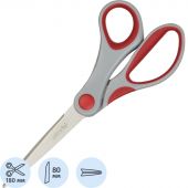 Ножницы Attache 180 мм с пластиковыми прорезиненными анатомическими ручками