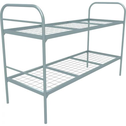 Кровать CAM_металлическая двухъярусная Бюджет+2 800х1900,сетка100х100,2пере