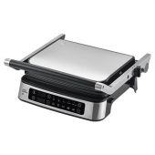 Электрогриль BQ (БИ-КЬЮ) GR1008, 2200 Вт, съемные панели, регулировка температуры, серебро/черный, 86197835