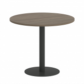 Home Office Стол круглый VR.SP-5-90.1 Вяз/Антрацит металл 900*900*750