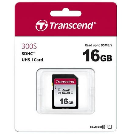 Карта памяти SDHC 16 ГБ, TRANSCEND UHS-I U1, 95 Мб/с (class 10), TS16GSDC300S Карта памяти SDHC 16 ГБ, TRANSCEND UHS-I U1, 95 Мб/с (class 10), TS16GSDC300S