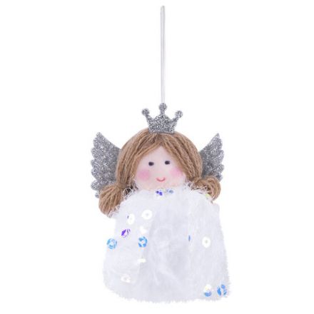 Украшение елочное 16 см, "Принцесса", полиэстер, ассорти 4 дизайна, ЗОЛОТАЯ СКАЗКА, 592608