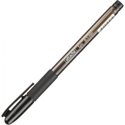 Ручка гелевая Attache Epic черная (толщина линии 0.5 мм)