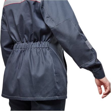 Костюм рабочий летний жен. л20-КБР сер/красн (р.52-54) 158-164 (Арсенал-СП)