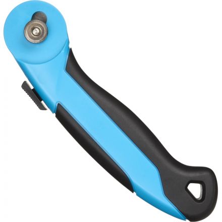 Нож раскройный TOPFORT роликовый, 28мм лезвие,ABS+TPR