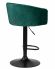 Стул барный DOBRIN DARCY BLACK, зеленый велюр (1922-9)