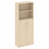 Nova S Шкаф высокий широкий (2 средние двери ЛДСП) В.СТ-1.6 Бук артизан 770*360*1915