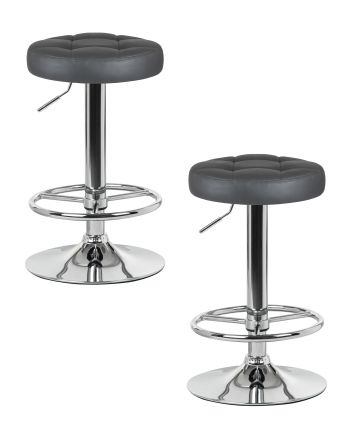 Набор 2 шт Табурет барный DOBRIN BRUNO, серый