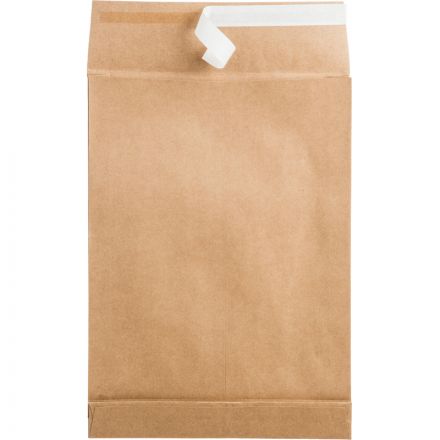 Пакет Bong Gusset В4 из крафт-бумаги 130 г/кв.м стрип (200 штук в упаковке)