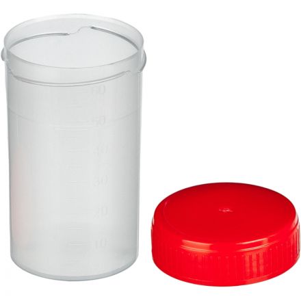 Контейнер д/сбора биопроб 60 мл н/с, 50 шт/уп