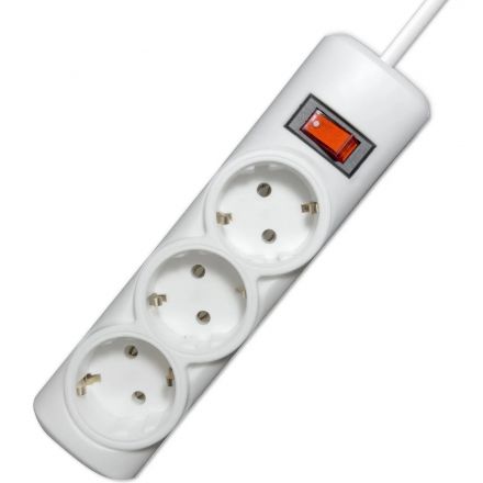 Сетевой фильтр PROGIX PG341 3р/3м/3,5кВт/16А заземление, белый, ПВС 3х1.5